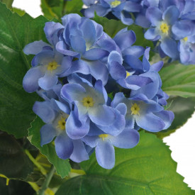 Plantă artificială hydrangea cu ghiveci, 60 cm, albastru - Img 2