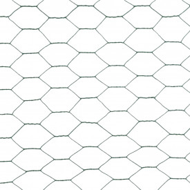 Plasă de sârmă verde 25x1,2 m oțel cu înveliș PVC hexagonal - Img 4