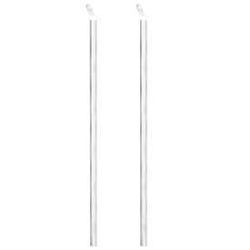 Plasă metalică din oțel galvanizat pentru gard, cu stâlpi 15 x 1,25 m - Img 6