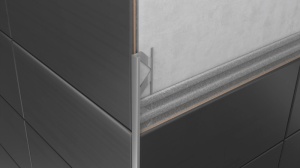 Profil de terminație din aluminiu pentru covor de piatră – drept, 6 mm, S49, 2.5 ml - Img 2
