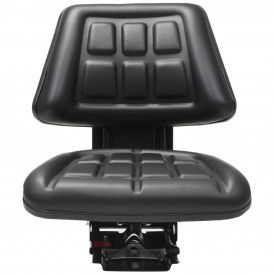 Scaun de tractor cu suspensie Negru - Img 2