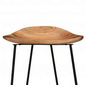 Scaune de bar, 2 buc.,41x36x76 cm, lemn masiv de acacia - Img 8