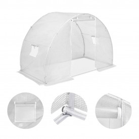 Seră cu fundație din oțel, 4,5 m², 300 x 150 x 200 cm - Img 2