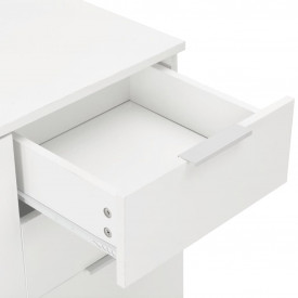 Servantă, alb extralucios, 71x35x76 cm, PAL - Img 7