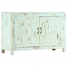 Servantă, albastru deschis, 110x35x70 cm, lemn masiv de mango - Img 12