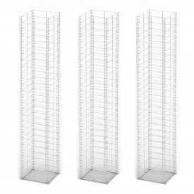 Set 3 gabioane din sârmă galvanizată 25 x 25 x 150 cm - Img 2