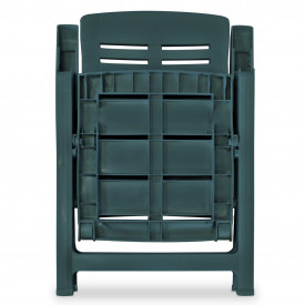 Set bistro de exterior, 3 piese, verde, 101 x 68 x 72 cm - Img 7