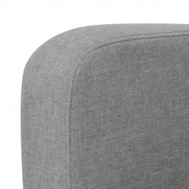Set canapele, 2 piese, gri deschis, material textil - Img 6