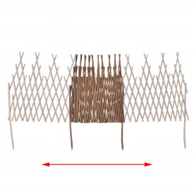 Set de 5 garduri extensibile de salcie cu zăbrele 170 x 55 cm - Img 4