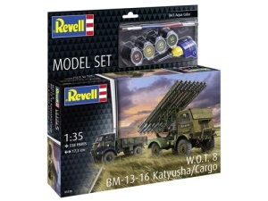 Set Macheta Revell Vehicul Militar W.O.T. 8 Bm-13-16 Katiusa/Cargo Scara 1:35 Rev63338 - Img 4