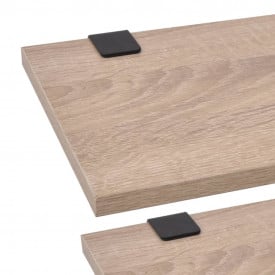 Set mobilier baie format din 9 piese cu chiuvete incluse, Bej - Img 8
