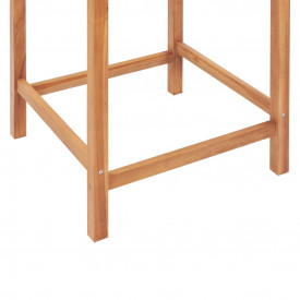 Set mobilier bar, 3 piese, lemn masiv de tec - Img 8