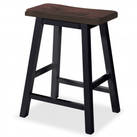 Set mobilier de bar, 3 piese, MDF, negru - Img 5