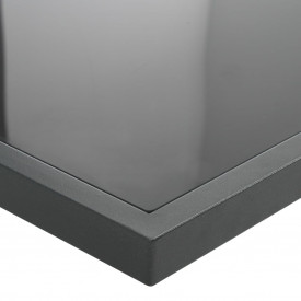 Set mobilier de exterior, 13 piese, material ratan, negru - Img 6
