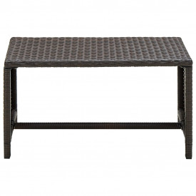 Set mobilier de grădină, 8 piese, maro, poliratan - Img 7
