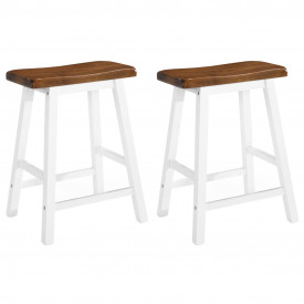 Set mobilier tip bar, masă și scaune, 3 piese, lemn masiv - Img 5