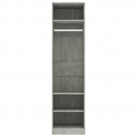 Șifonier, gri beton, 50 x 50 x 200 cm, PAL - Img 5