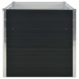Strat înălțat de grădină antracit 160x80x77 cm oțel galvanizat - Img 4