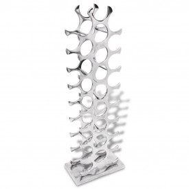 Suport pentru băuturi din aluminiu 27 de sticle argintiu
