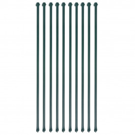 Țăruși grădină, 10 buc, 1 m, metal, verde