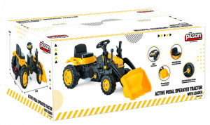 Tractor cu Pedale si Cupa Pilsan Active Galben, 07 315