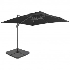 Umbrelă de exterior cu bază portabilă, antracit