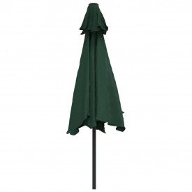 Umbrelă de soare cu stâlp din oțel 3 m, Verde - Img 4