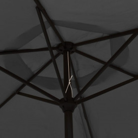 Umbrelă de soare de exterior, stâlp din metal, 300 cm, antracit - Img 5