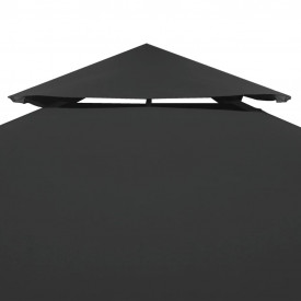 vidaXL Acoperiș pavilion, 2 straturi, 310 g/m², 4x3 m, antracit - Img 3