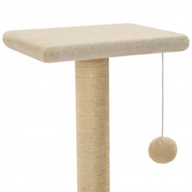 vidaXL Ansamblu pentru pisici, stâlpi cu funie de sisal, 65 cm, bej - Img 4