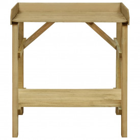 vidaXL Banc de lucru, 75 x 40 x 90 cm, lemn de pin tratat, FSC - Img 2