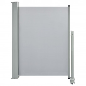 vidaXL Copertină laterală retractabilă de terasă, gri, 100 x 300 cm - Img 2