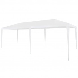 vidaXL Cort de petrecere, alb, 3 x 6 m, PE
