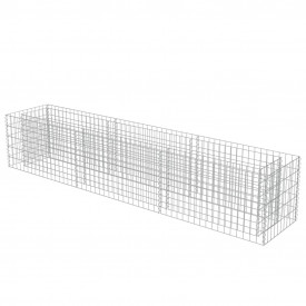 vidaXL Jardinieră gabion, oțel galvanizat, 270 x 50 x 50 cm - Img 3