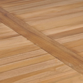 vidaXL Masă bucătărie de exterior, 80 x 80 x 77 cm, lemn masiv de tec - Img 4