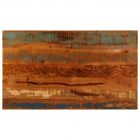 vidaXL Măsuță de cafea cu raft, 100 x 60 x 35 cm, lemn masiv reciclat - Img 4