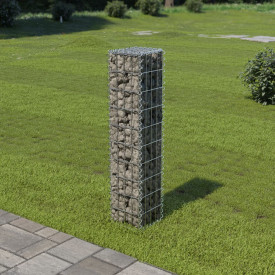 vidaXL Perete gabion cu capace, oțel galvanizat, 20x20x100 cm