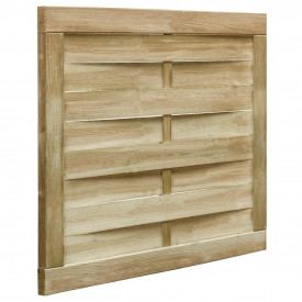 vidaXL Poartă de grădină verde 100x75 cm lemn de pin tratat FSC