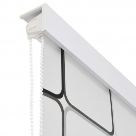vidaXL Roletă perdea de duș 140x240 cm Model pătrate - Img 4