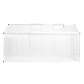 vidaXL Seră, 362 x 190 x 195 cm, aluminiu, 13,41 m³ - Img 2