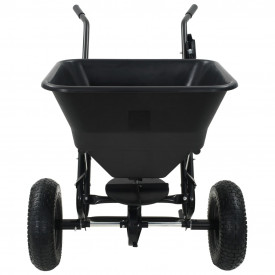 vidaXL Utilaj de împrăștiat sare, PVC și oțel 106x73x76 cm 45 L - Img 5