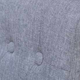 4 Scaune bucătărie, material textil, cu spătar înalt, gri închis - Img 5