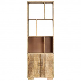 Bibliotecă, 60 x 35 x 180 cm, lemn masiv de mango - Img 2
