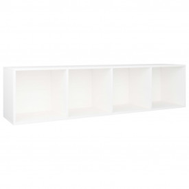 Bibliotecă/Comodă TV, alb, 36 x 30 x 143 cm, PAL - Img 8