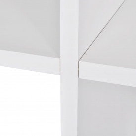 Bibliotecă/etajeră în trepte, 142 cm, alb - Img 5