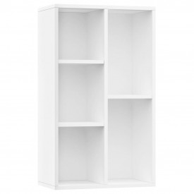 Bibliotecă/Servantă, alb, 45 x 25 x 80 cm, PAL - Img 2
