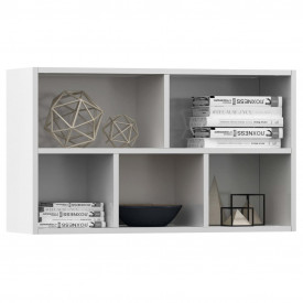 Bibliotecă/Servantă, alb, 45 x 25 x 80 cm, PAL - Img 7