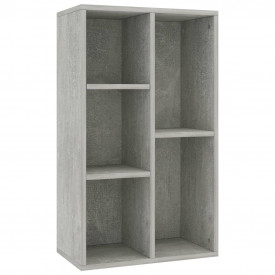 Bibliotecă/Servantă, gri beton, 45 x 25 x 80 cm, PAL - Img 2