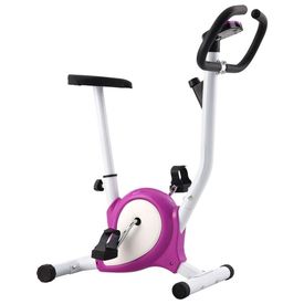 Bicicletă fitness cu curea de rezistență, mov - Img 3
