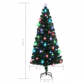 Brad de Crăciun artificial cu suport/LED, 180 cm, 220 ramuri - Img 10